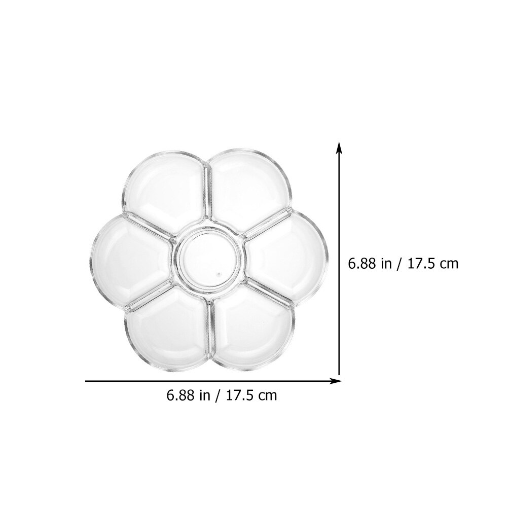 2Pcs Compartment Color Plates Pigment Mix Pallets Pigment Mixer Plate Drawing Pallet