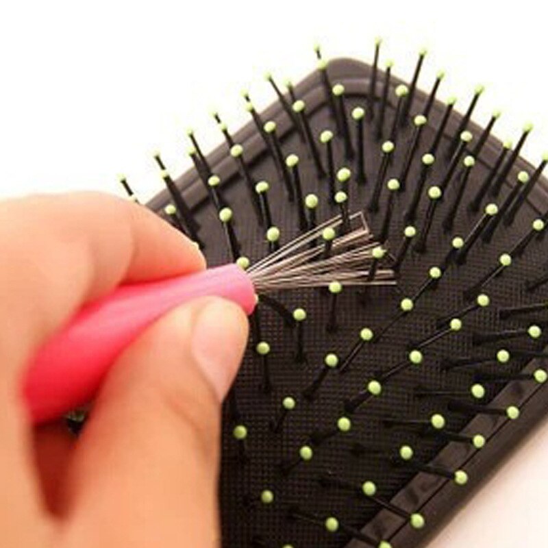 Nettoyeur de brosse à cheveux, outil de beauté intégré, poignée en plastique, peigne, crochet de nettoyage, outil de Salon de coiffure