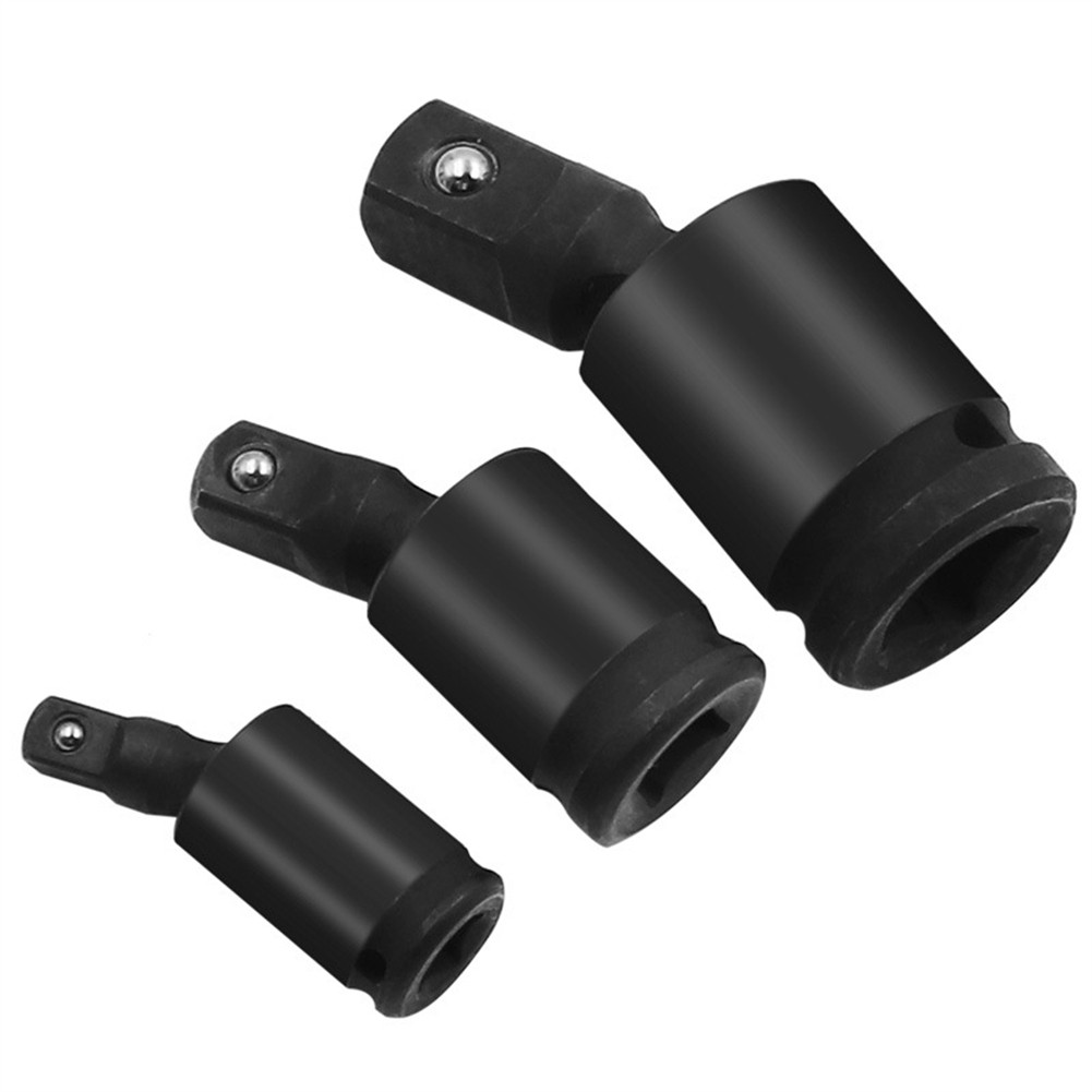 1/3pcs 360 Degree Swivel Knuckle Joint Air Impact Wobble Socket Adapter Hand Tool 1/2 3/8 1/4