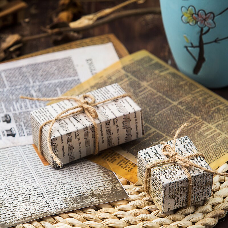 8 Stuks Vintage Engels Letters Velijn Papier Pack ... – Grandado