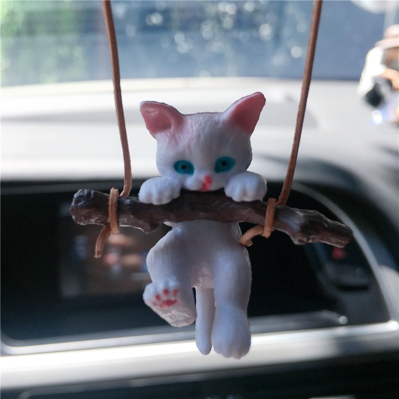 Leuke Klimmen Kat Auto Decoratie Hanger Auto Interieur Auto Achteruitkijkspiegel Hanger Auto-interieur Accessoires