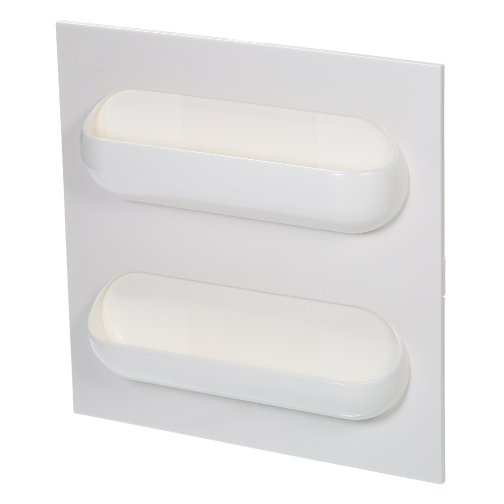 Selvklæbende væg flydende opbevaringsstativ hængende rack organisator vægkurv til køkken soveværelse stue badeværelse: 2 rum