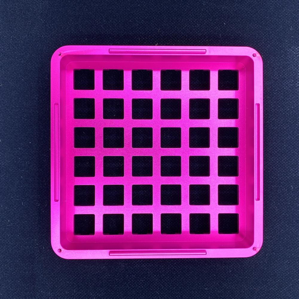 keyfirst aluminium alloy switch storage box Keycap display box Multi color options: Rose red