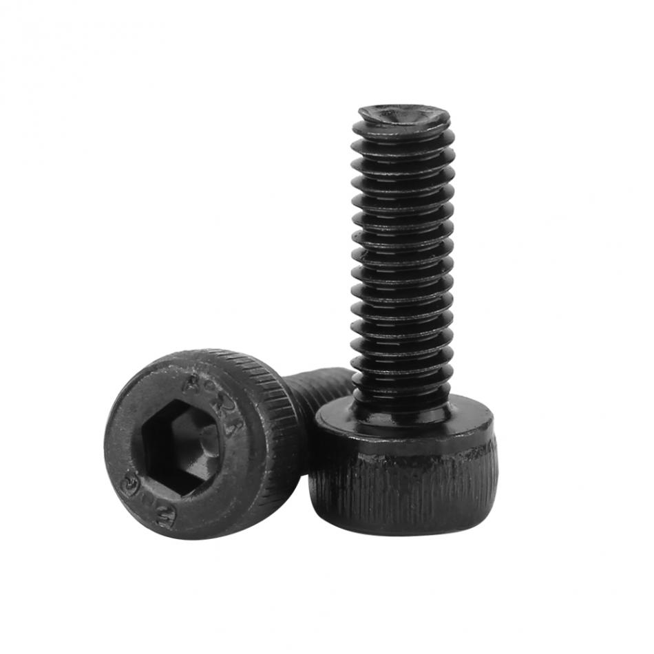 240Pcs/set M4 Hex Socket Cap Head Screws and Nuts Assrotment Set Carbon Steel 6/8/10/12/14/16mm Screw and Nuts Fastener Hardware