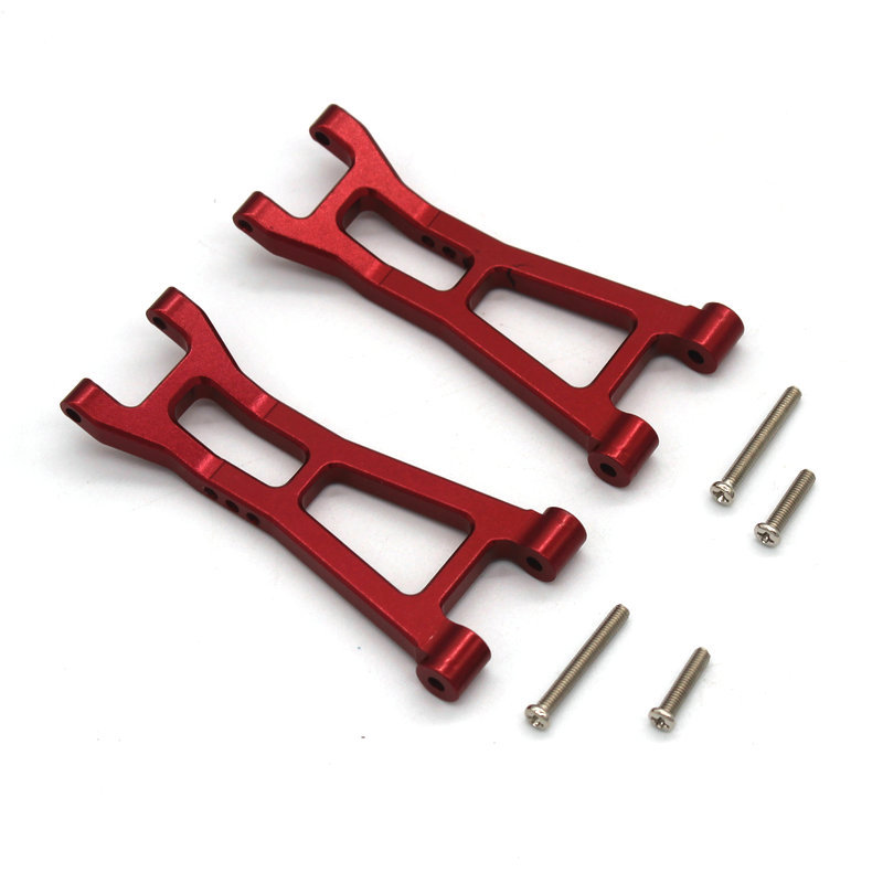 MJX Hyper Go 16207 16208 16209 16210 H16 RC coche copa de dirección de Metal juego de brazo oscilante superior e inferior soporte de torre de choque piezas de mejora: Azul