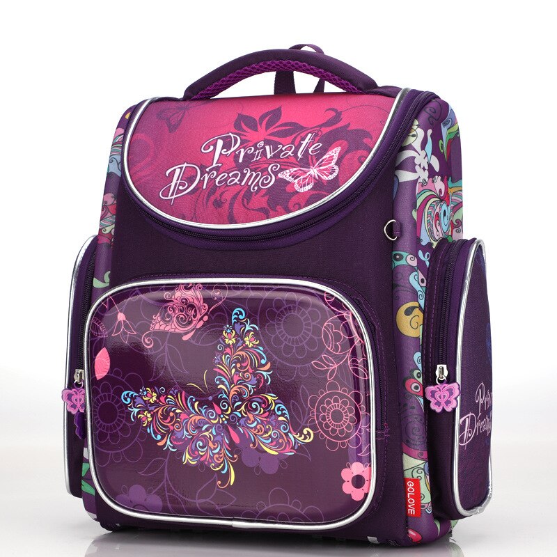 Mochilas escolares para niñas, mochilas escolares para niños, Mochila ortopédica con bonito oso, Mochila escolar para niños, Mochila: butterfly