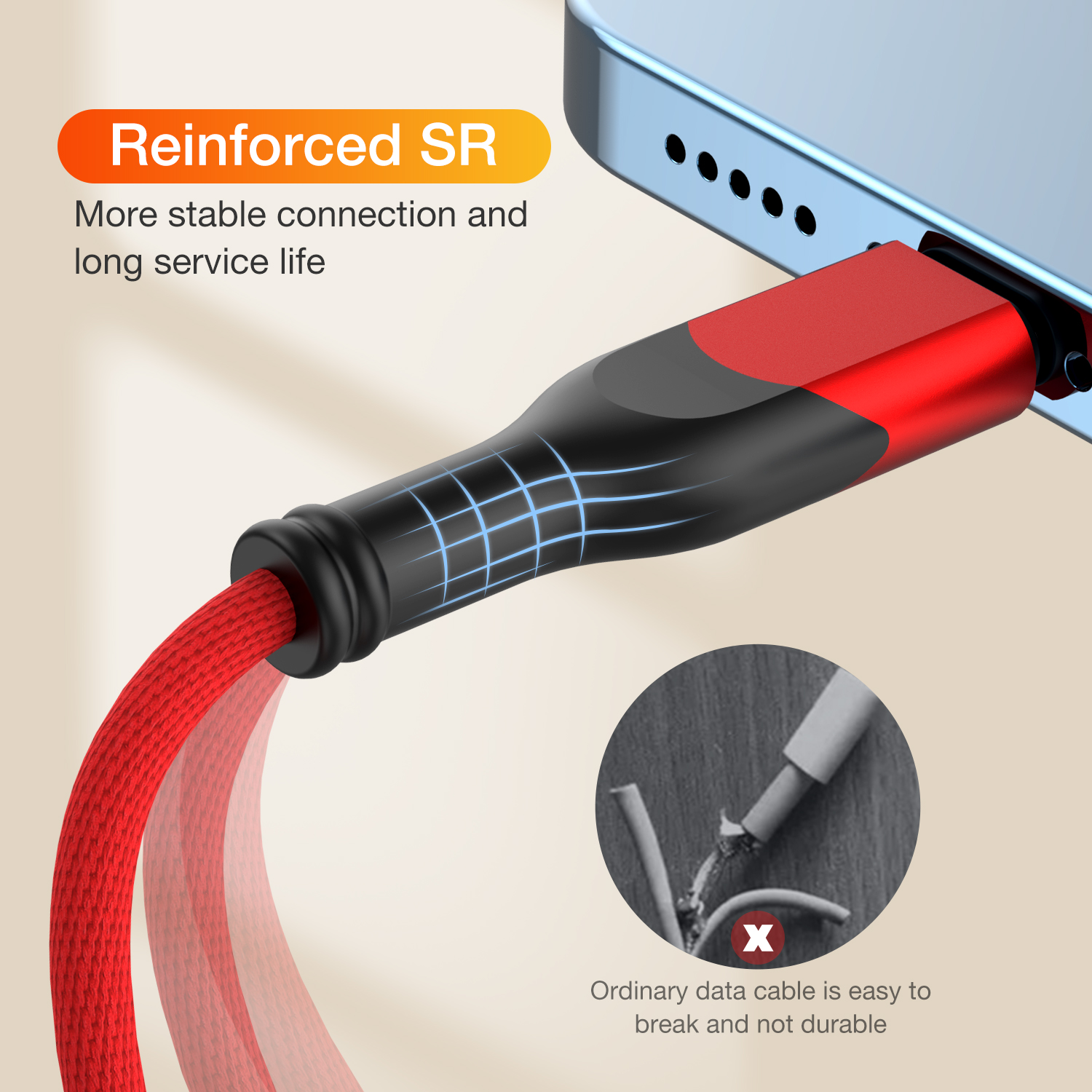 Usb-kabel til iphone 14 13 12 11 max xs xr  x 7 8 plus se ipad mini hurtiglading usb c  pd 27w datalader ledning 1m 2m 3m