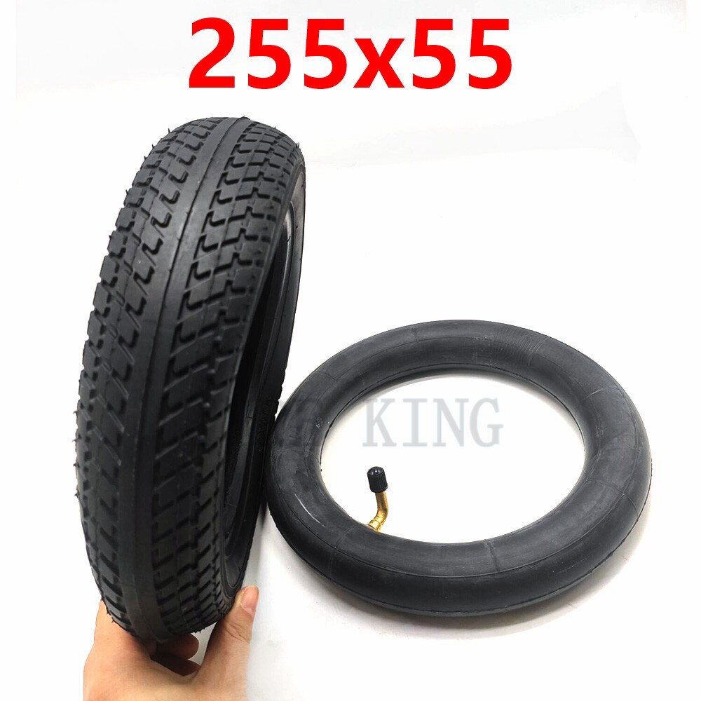 10 Inch 255x55 Inner and Outer Tyre 255*55 Pneumatic Tire for Children's Tricycle, Baby Carriage Accessories