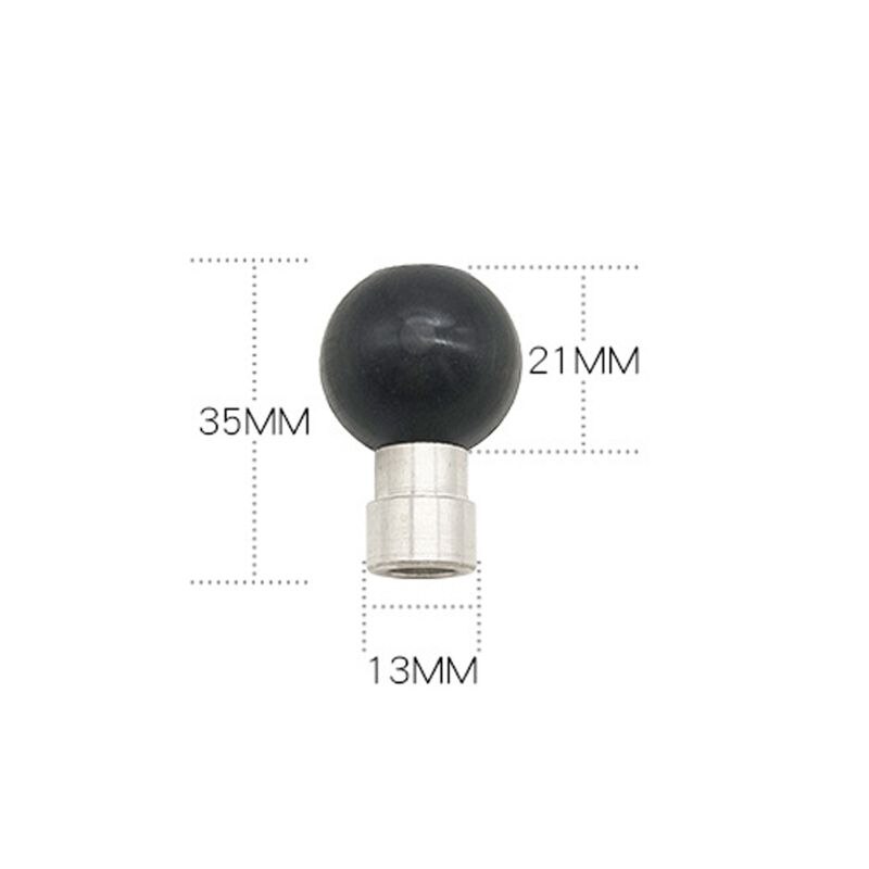 Motorfiets stuurklem basis met 1 inch bal voor ram-b -367u voor kawasaki auto voertuig telefoonhouder boutbeugel