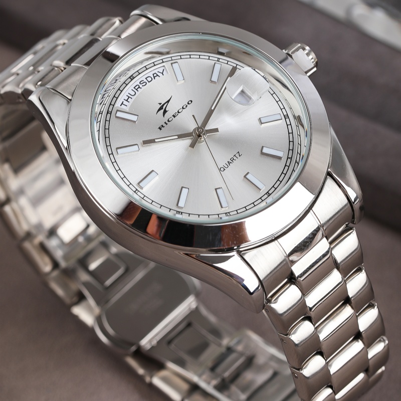 Modeuhr, lässige Uhr für Herren, Geschäft, Alltag, Edelstahl, Quarz-Armbanduhr, Uhr für Paare, Vater,