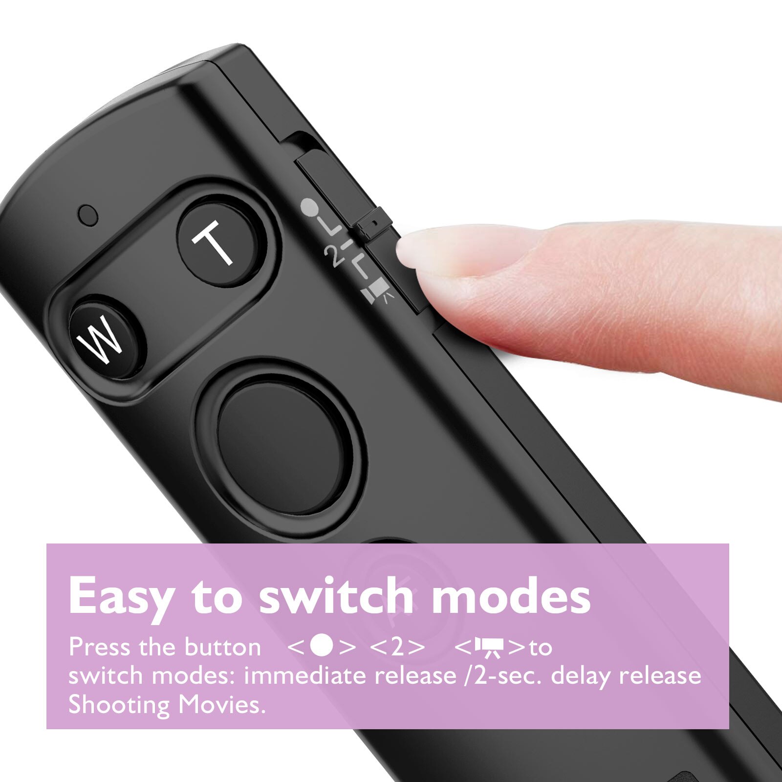 Wireless Shutter Release Remote Control for Canon EOS M50 M6II 6DII T7i T8i 77D SL2 SL3 G5XII G7XIII SX70HS Replace Canon BR-E1