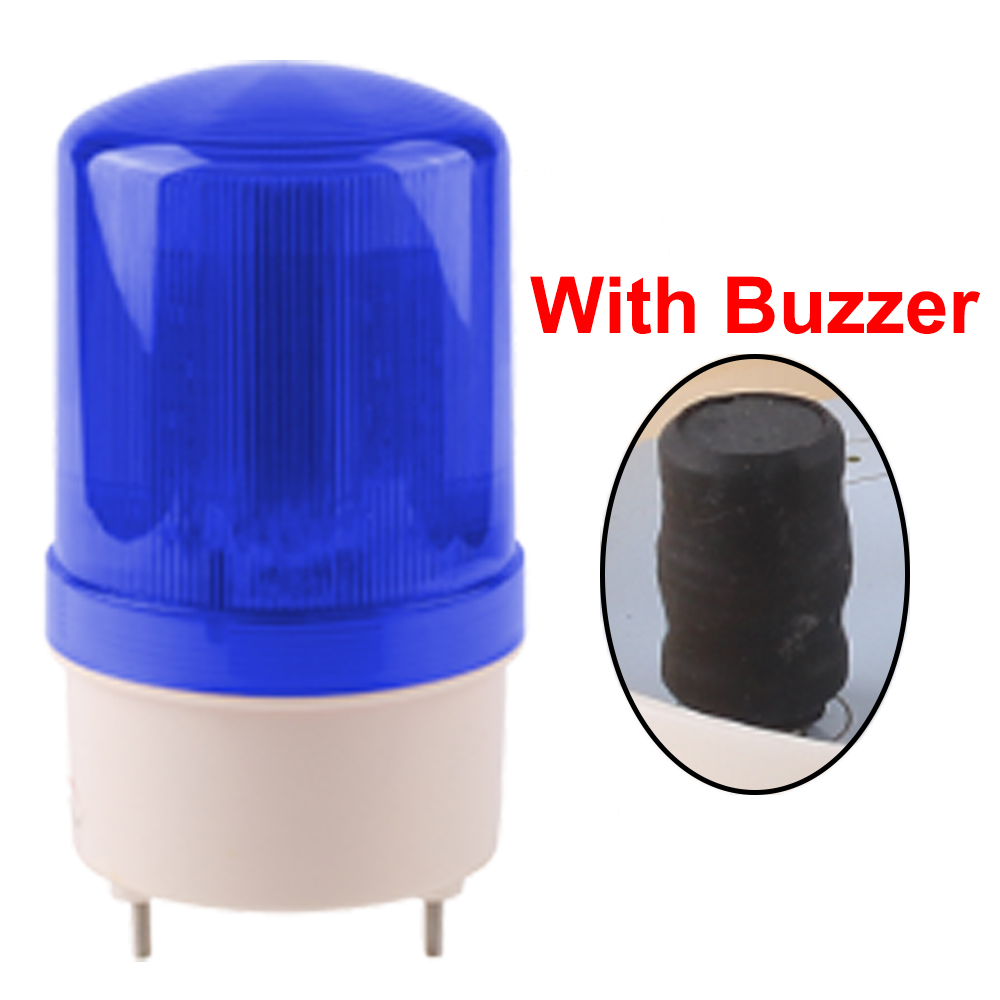 Industrielle akustische visuelle Alarm Summer LTE-1101J rotierendes Licht blinkendes Signal Warnleuchte Blitz Sirene Anzeige LED DC24V12V: Orange / 5w