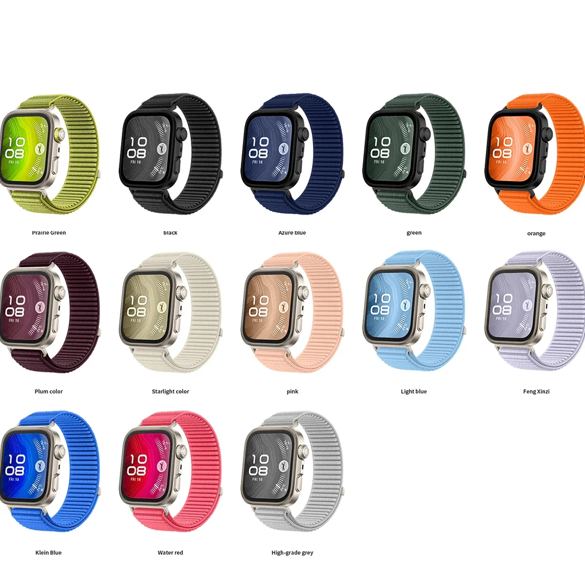 Nylon Woven Strap for Huawei Watch Fit 4 Pro/4 3 Original Official Bracelet Breathable Watchband Correa for Huawei Watch Fit 4/3