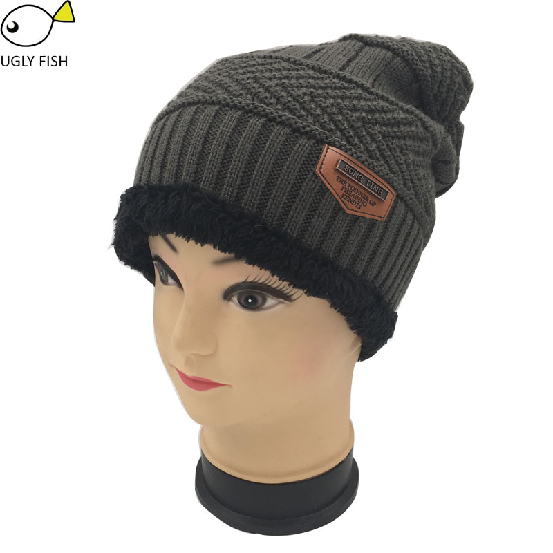 Nekwarmer wintermuts gebreide muts sjaal muts wintermutsen voor mannen gebreide muts heren muts gebreide muts skullies mutsen: Alleen grijze dop