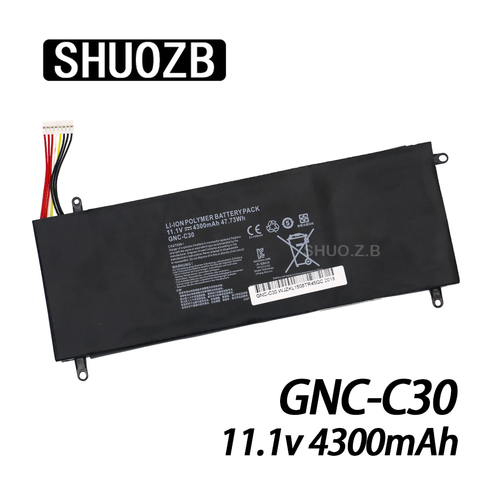 GNC-C30 Laptop Battery For GIGABYTE U2442 U24F P34G U2442N U2442S U2442V U24 U24T U2442T V1 V2 11.1V 4300mAh 47.73Wh SHUOZB