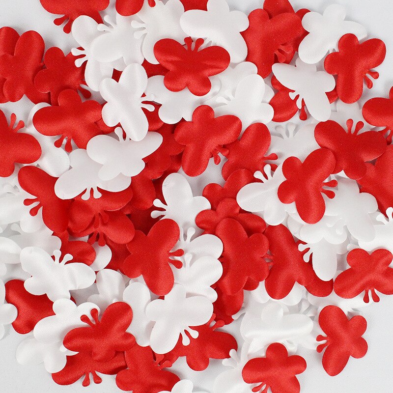 Pétales de papillons artificiels, 3.5 cm, 100 pièces, à poser à la main, pour arroser le lit, décoration pour salle de mariage