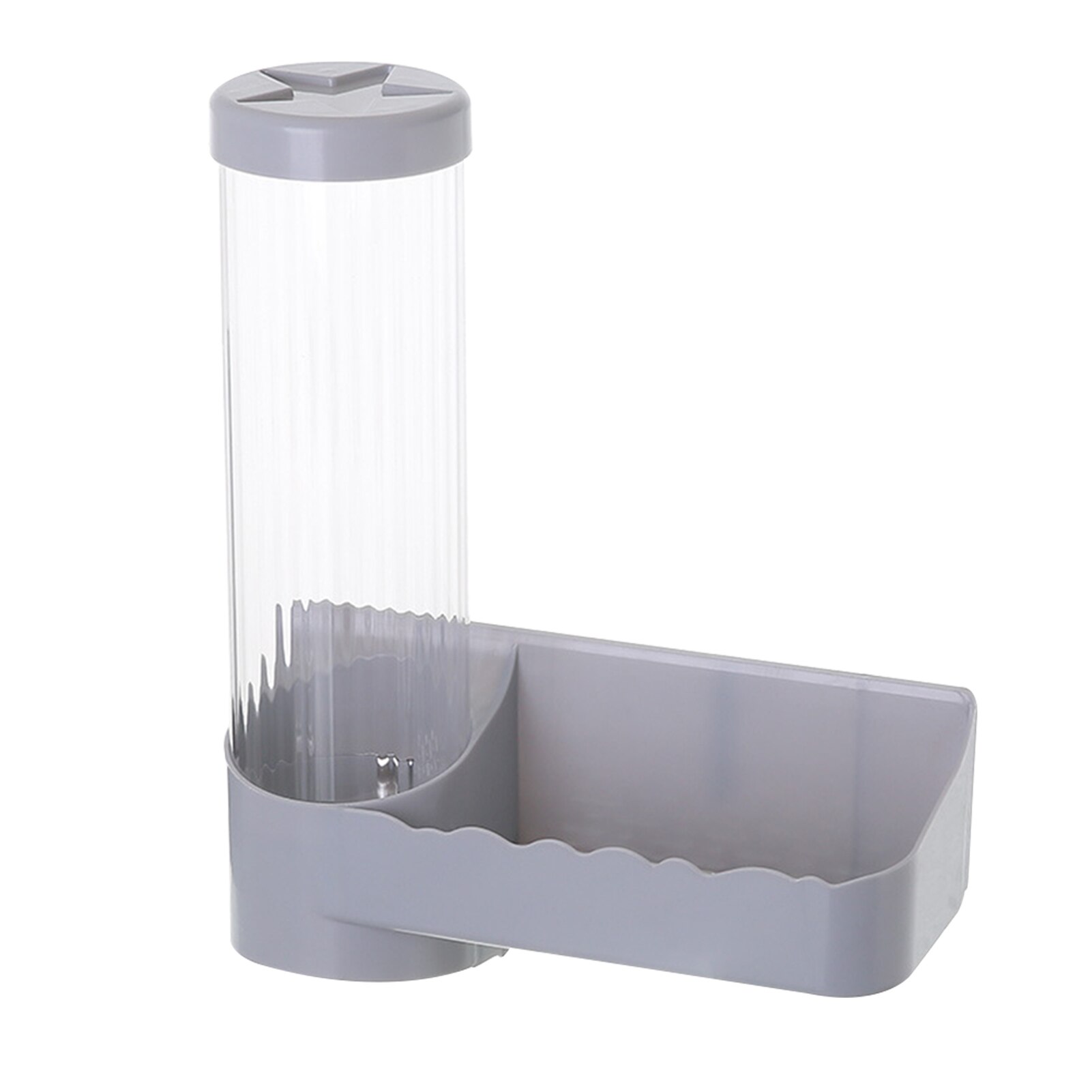 Hospital Disposable Cup Dispenser With Storage Holder Wall Mounted ABS Space Saving Organizer Anti Dust Home Office Automatic