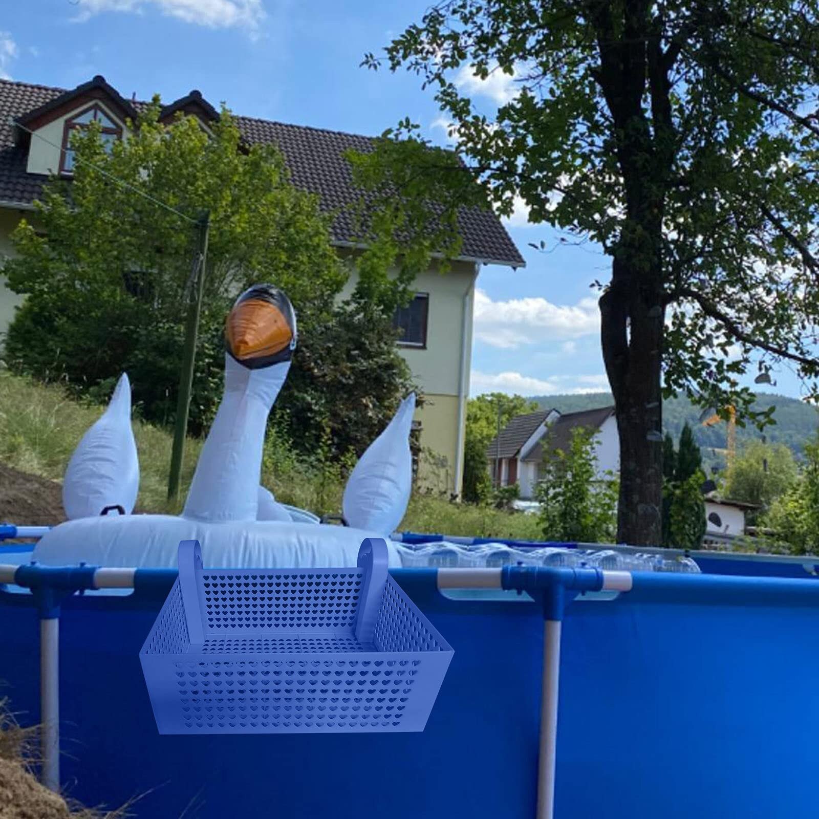 Pool Storage Basket Newest Hanging Portable Frame Large Capacity Removable Mesh Organizer