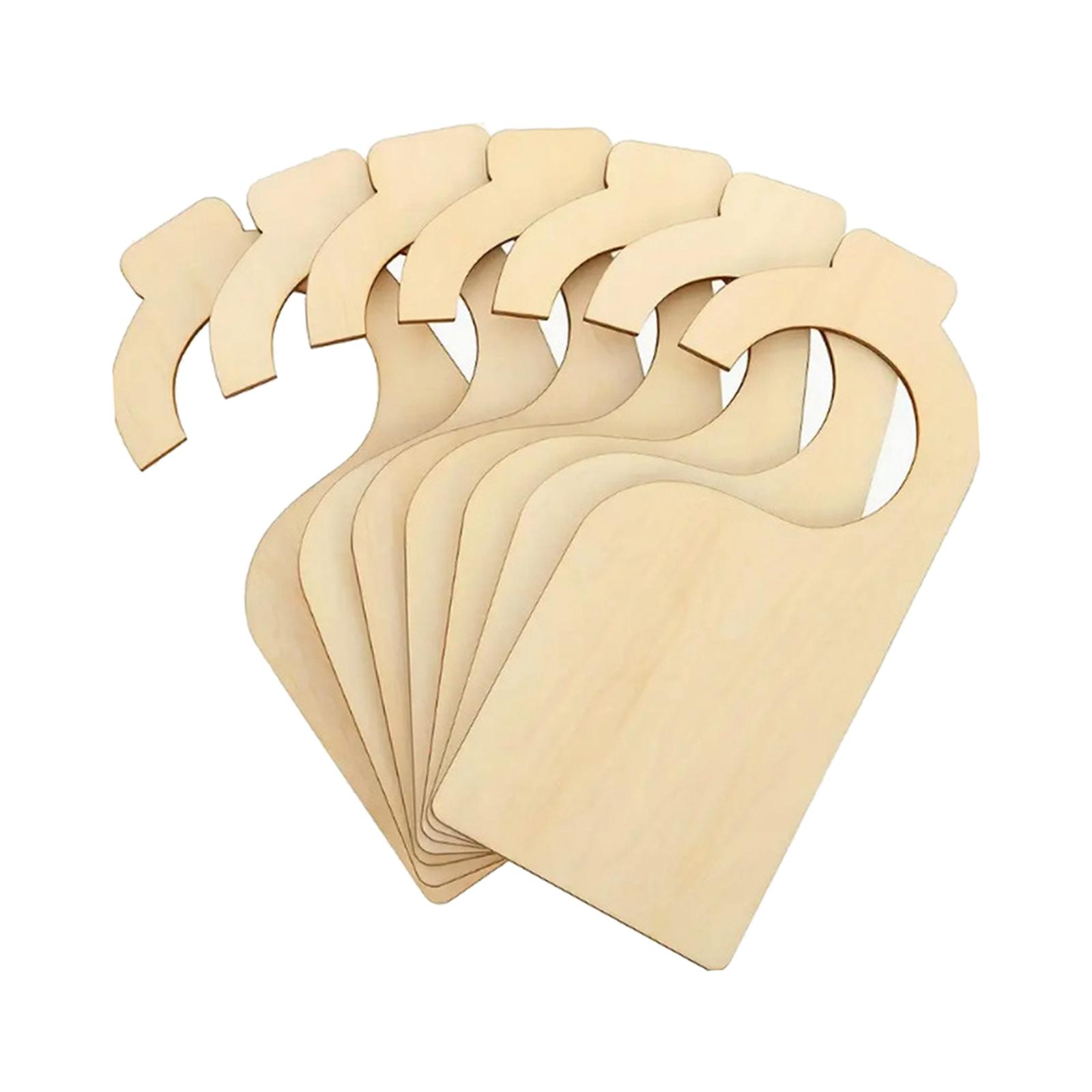 7 Pieces Wooden Clothing Rack Size Dividers Closet Rack Dividers for Department Stores Wardrobe Bedroom Closet Baby Shower