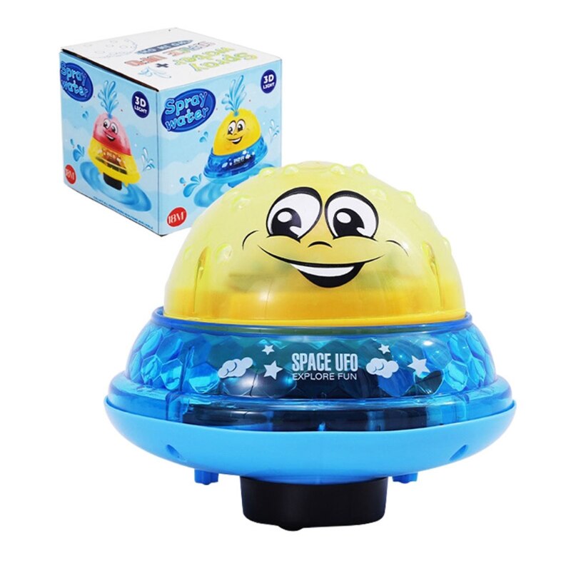 Giocattoli da bagno per bambini con sfera a spruzzo d&#39;acqua a induzione automatica elettrica giocattoli da bagno per bagno a spruzzo di musica leggera colorata a LED: Y