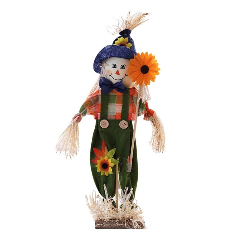 Vogelverschrikker Ornamenten Staande Stro Pop Desktop Layout Home Halloween Decoratie: Blauw