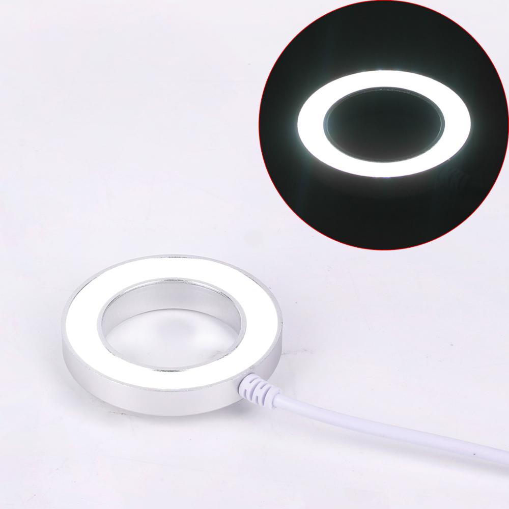 LED Light Illuminator Lamp For Microscope Circle Light Industrial Microscope Camera Light Source White/Black Excellent