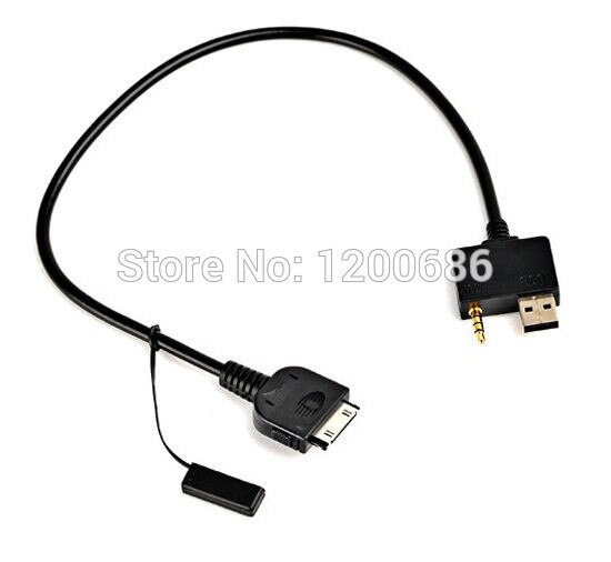 3.5mm Auto USB AUX Interface Input Kabel Voor Hyundai Kia Voor iPhone