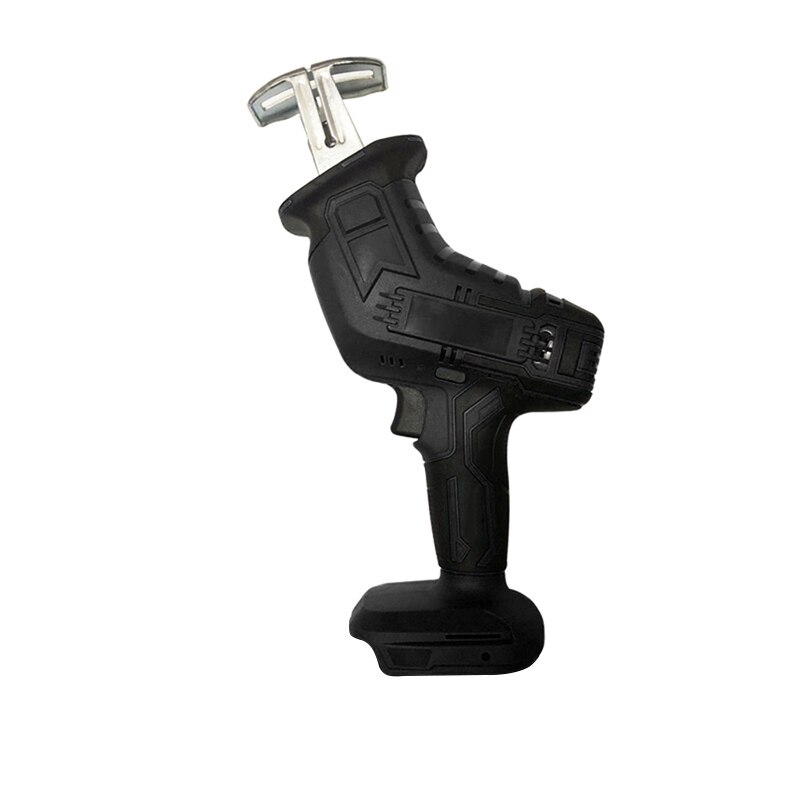 18v elektrische reciprozaagbladen, draadloos, tafelmodel, mini, draagbaar, tuinzaag, accu, oplaadbare kettingzaag, houtgereedschap: Zwart zonder zaagblad