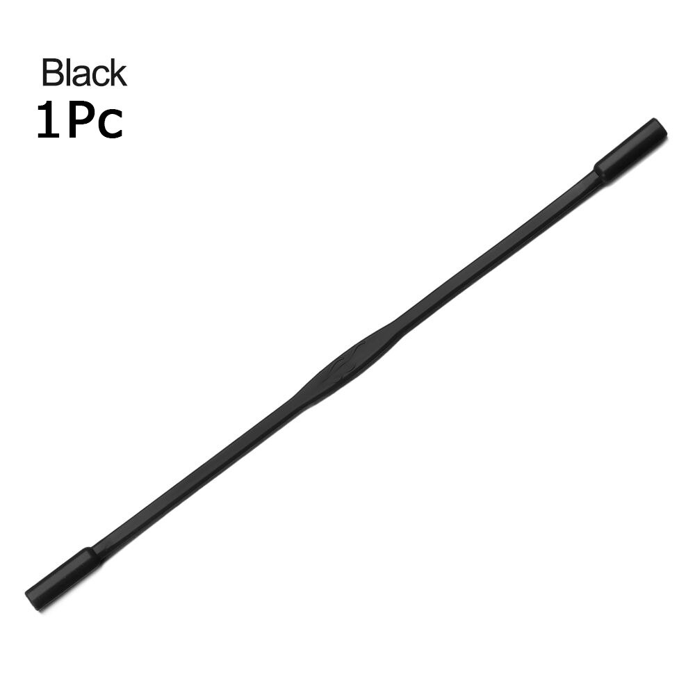2Stck Hohe Elastische Silikon Brillen Riemen Sport Schnur Anti Unterhose Gläser Kette Einstellbare Sonnenbrillen Schnur Seile Halfter Band: 1Pc 16.8cm Schwarz