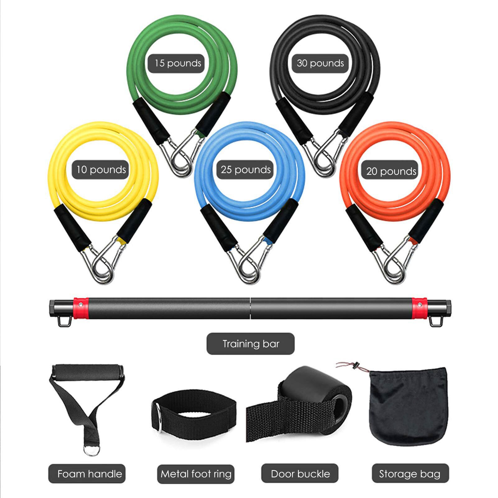 Jumping Strength Training Equipment T2 Elastic Resistance Bands Chest Muscle Training Adjustable Band Fitness Resistance Bands