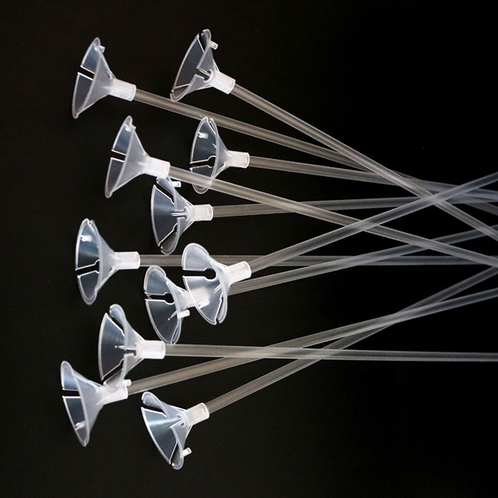 100 Set Sticks Column Stand DIY Wedding Transparent Easy Apply Acrylic Balloon Holder Party Decorative Fixing Kids Birthday