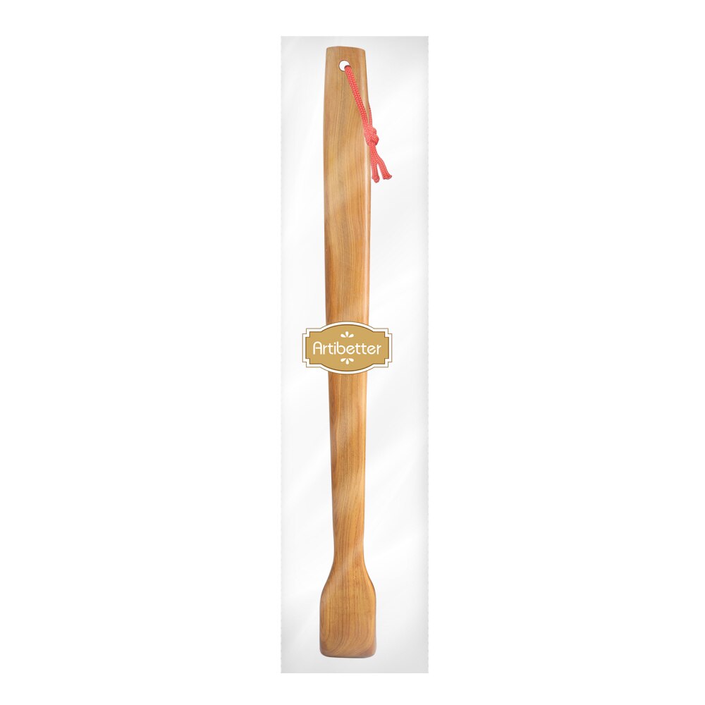 Artibetter Wooden Back Scratcher Stick Handheld Body Scratching Backscratcher Massager Back Scraper for Home