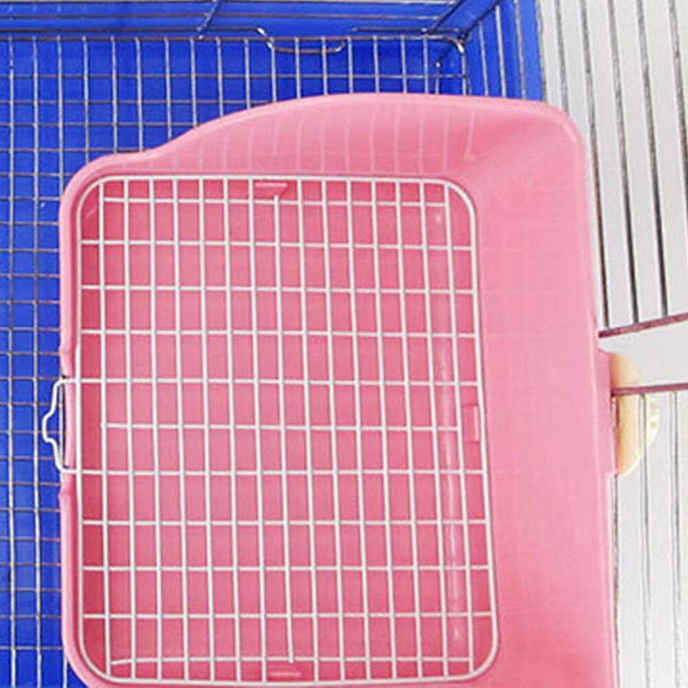 Orinal cuadrado de malla para gatos domésticos, caja de arena de esquina para gatos domésticos, baño para mascotas, bandeja de arena para Animal PEQUEÑO