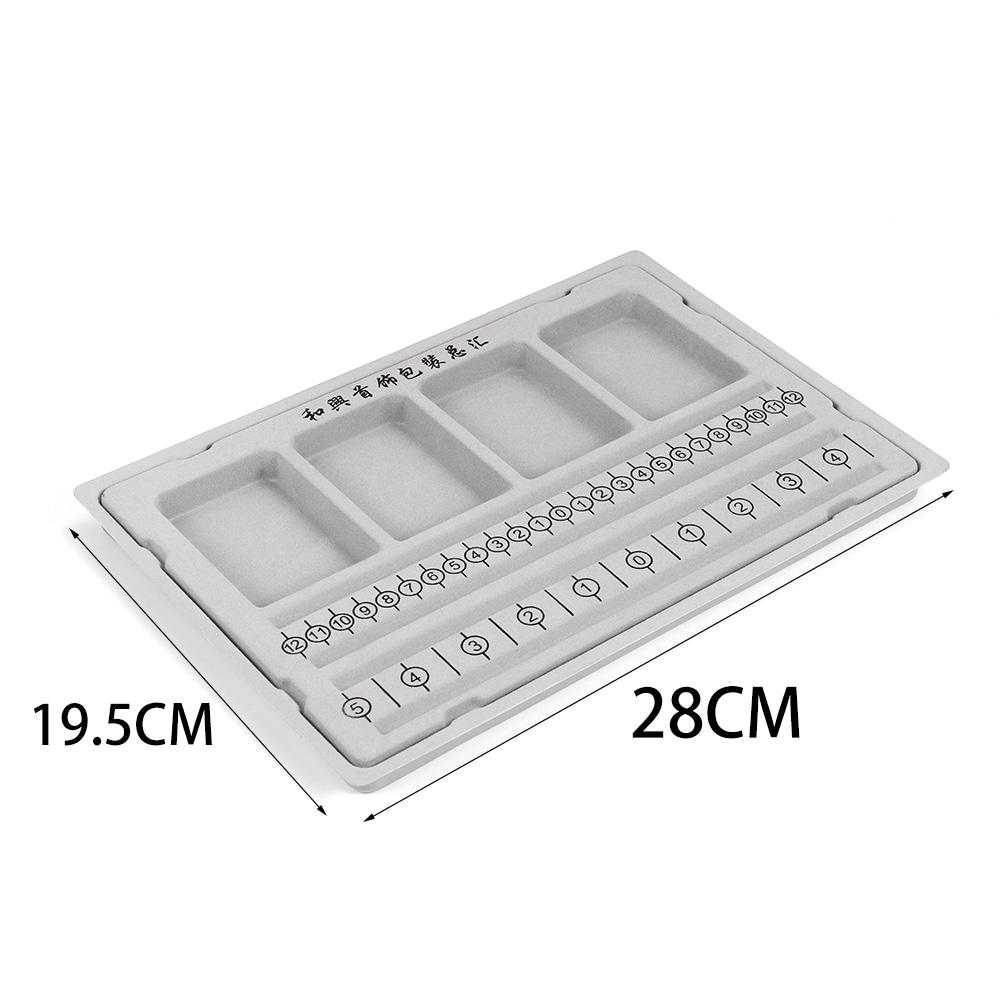 Gray Flocked Bead Board Jewelry Making Measuring Tool for DIY Bracelet Necklace Accessories Findings Organizer Tray Craft: Navy