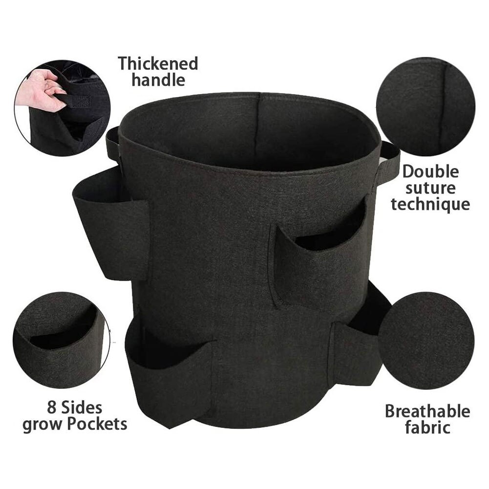 Worki robić uprawy truskawek 40l 10 galonów oddychające torby roślinne robić warzyw kwiatowych warzywa pomidorowe narzędzia robić sadzenia pojemnik ogrodnictwo