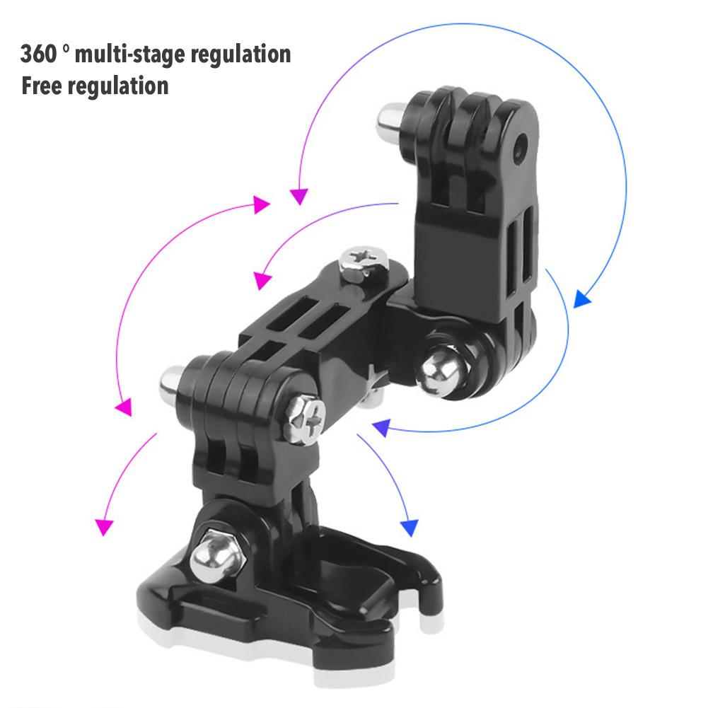 Hel ansigt hjelm hage holder til gopro hero 6 5 4 3+ 3 2 1 motorcykel hjelm hage stativ kamera tilbehør til go pro hero