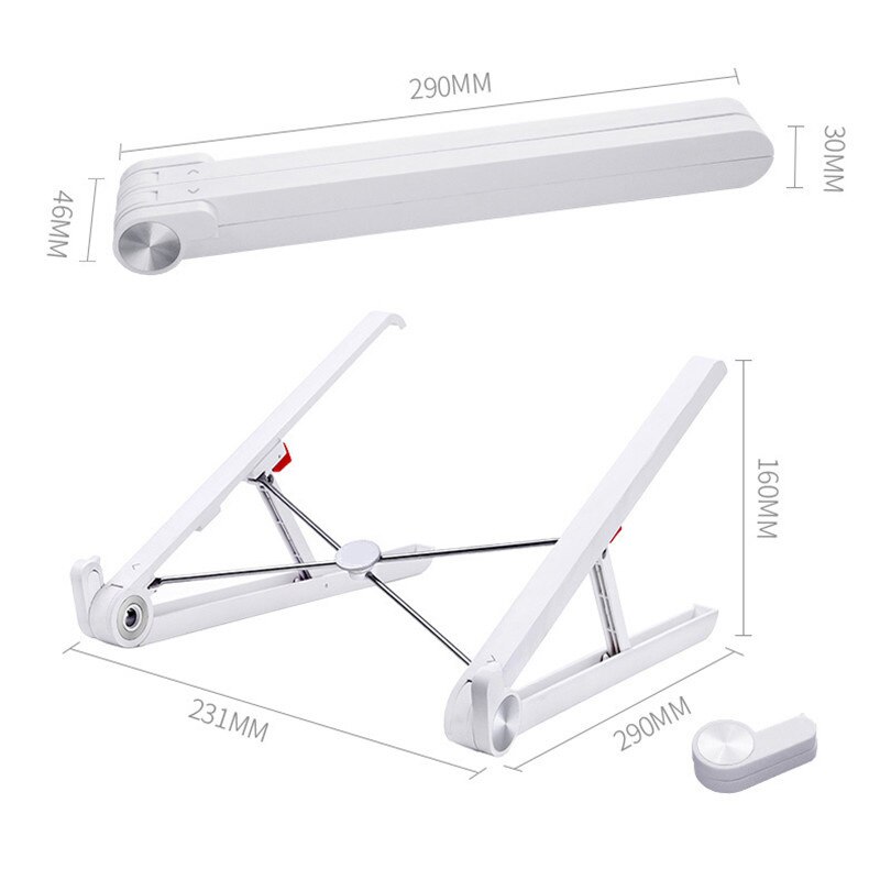 Draagbare Base Notebook Stand Opvouwbare Laptop Stand Verstelbare Houder Voor Macbook Pro Tablet Ondersteuning Computer Cooling Stand Riser