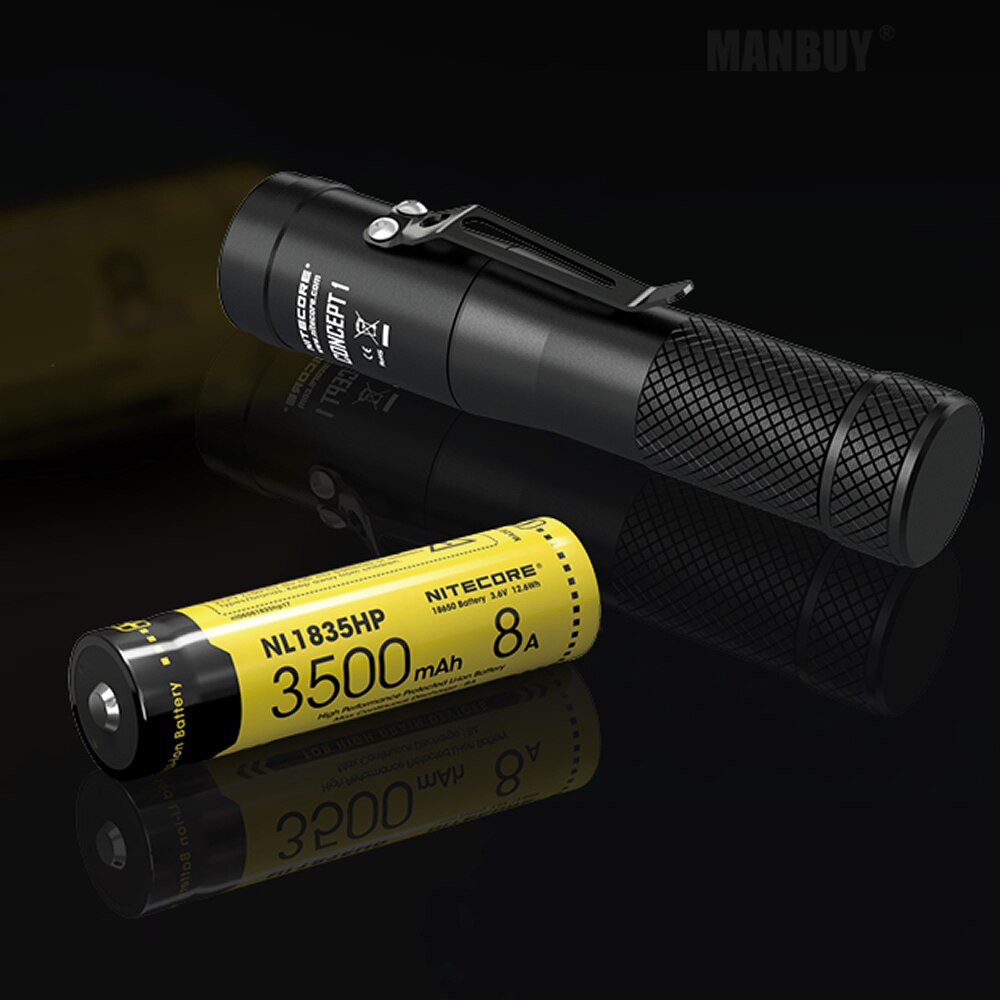 Nitecore NL1835HP High Performance 18650 3500mAh 3.6V 12.6Wh 8A Protected Li-ion Button Top Battery High Drain Devices