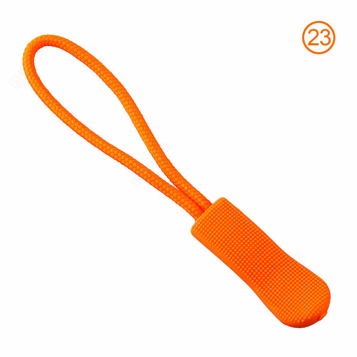 25 PC Rits Pull Puller End Fit Touw Reistas Koffer Kleding Rugzak Touw Tag Fixer Zip Cord Tab Vervanging rits Slider: Orange