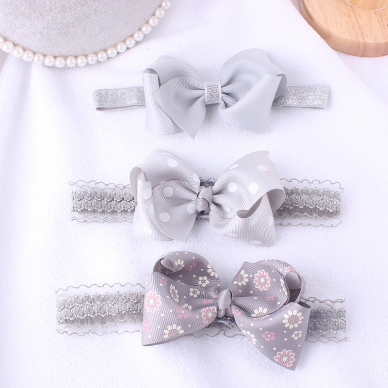 3 st/set spetsbågar baby pannband krona blomma baby flickor hårband spädbarn barn hårband turban baby hårtillbehör: Stil 11