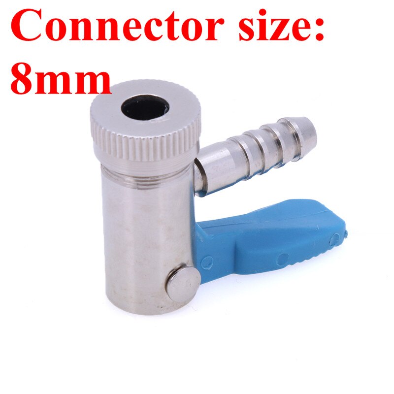 Bil bil motorsykkel clip-on dekk inflator ventil kontakt dekk luft chuck dekk inflator måler montering bil bildekk reparasjonsverktøy: 8mm