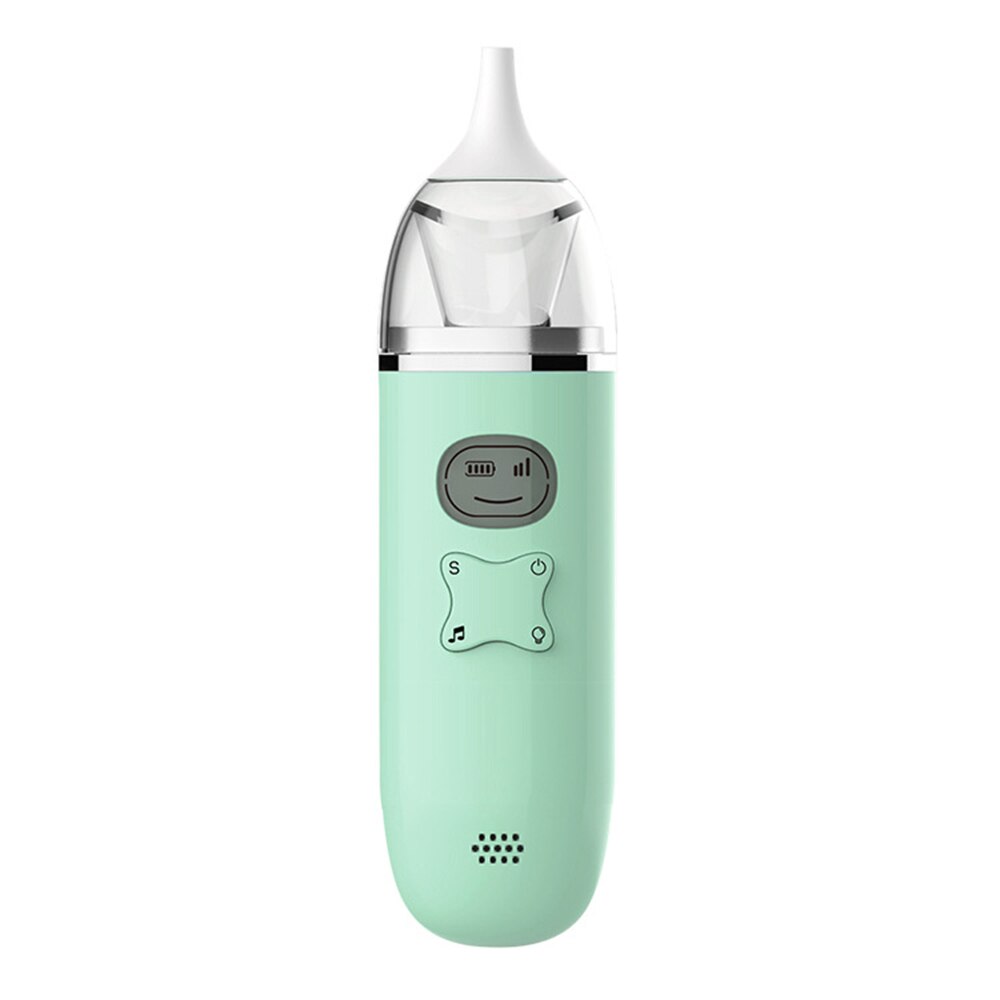 Baby Nasal Aspirator Baby Newborn Electric Nose Cleaning Machine For Babies With Cold: USB green