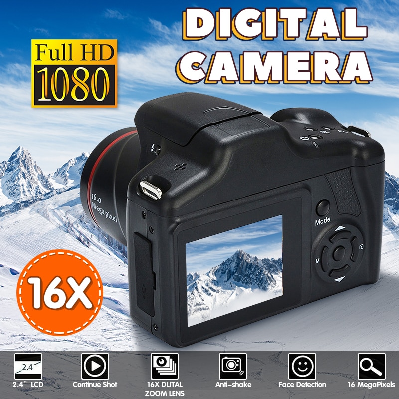 Digitale Camera 720P 16X Zoom Dv Photo Handheld Draagbare Mini Video Camcorder Diafragma Flash Lamp Anti-Shake Camera kids
