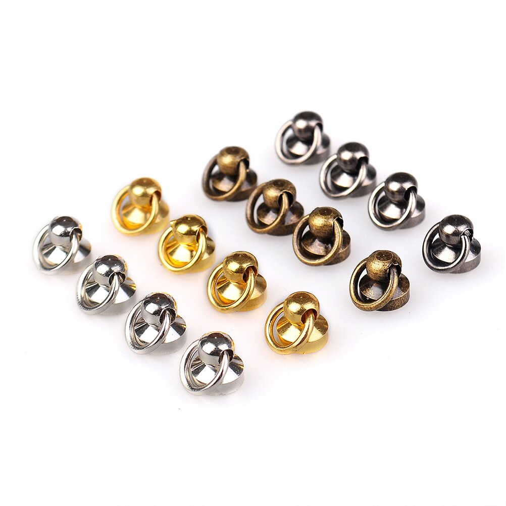 6 Sets 9MM Golden Brass Rivet Studs Screw Back Rou... – Vicedeal