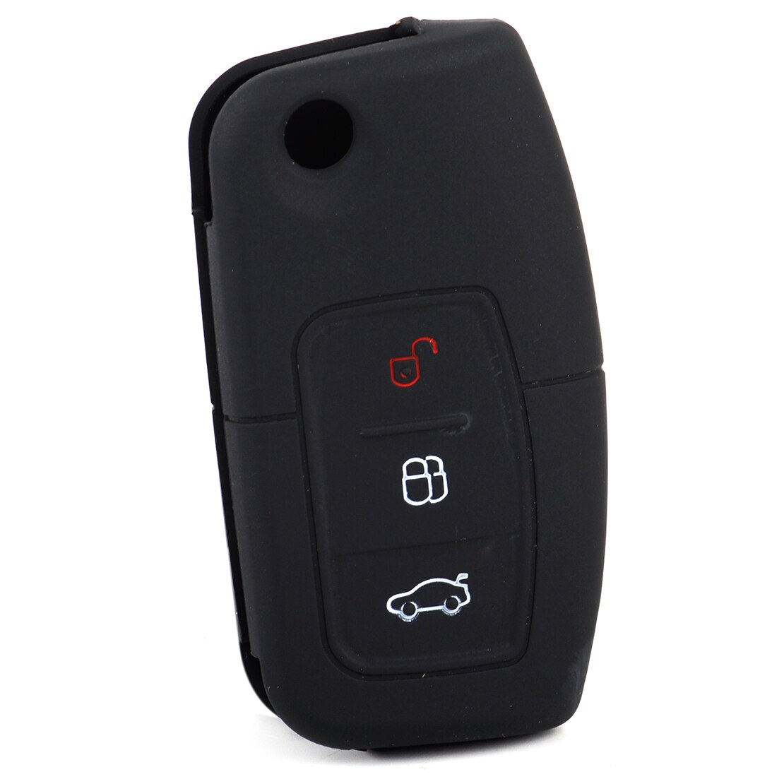 CITALL coque de boîtier porte-clé à distance à 3 boutons couvercle en Silicone pour Ford Focus MK2 Fiesta Mondeo Kuga c-max s-max clé à ouverture rabattable seulement