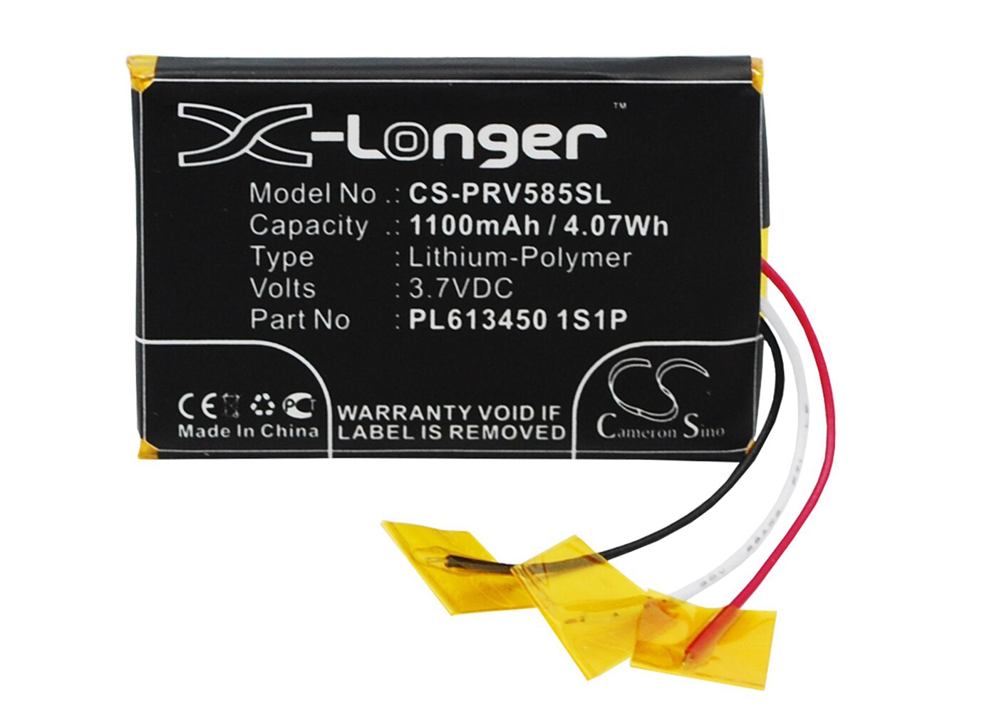 Cameron sino 1100ma akku für prestigio geovision 5850 hddvr  pl613450 1 s 1p