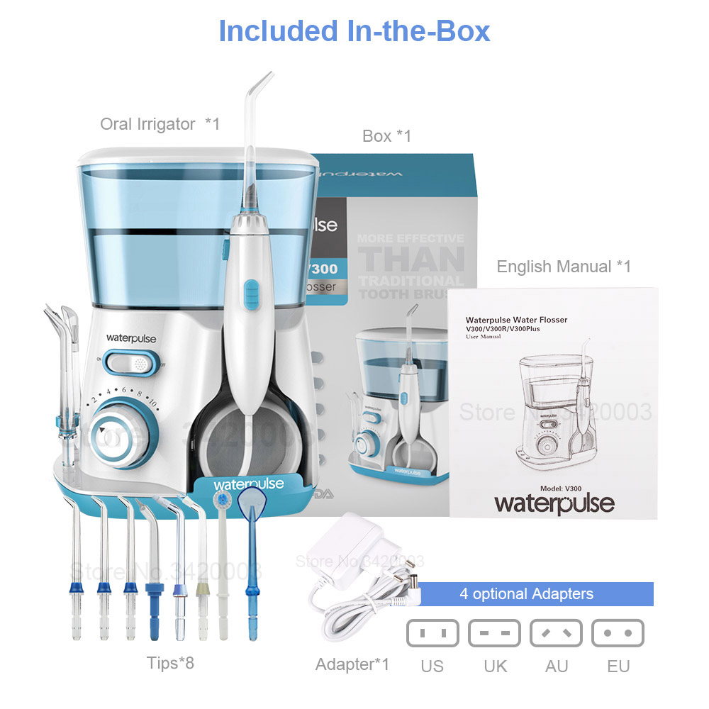 800ml Große Kapazität Oral Irrigator Dental Wasser Flosser 10 Modi Hygiene Wasser Jet Floss Dental Irrigator Flosser Mit 8 jets