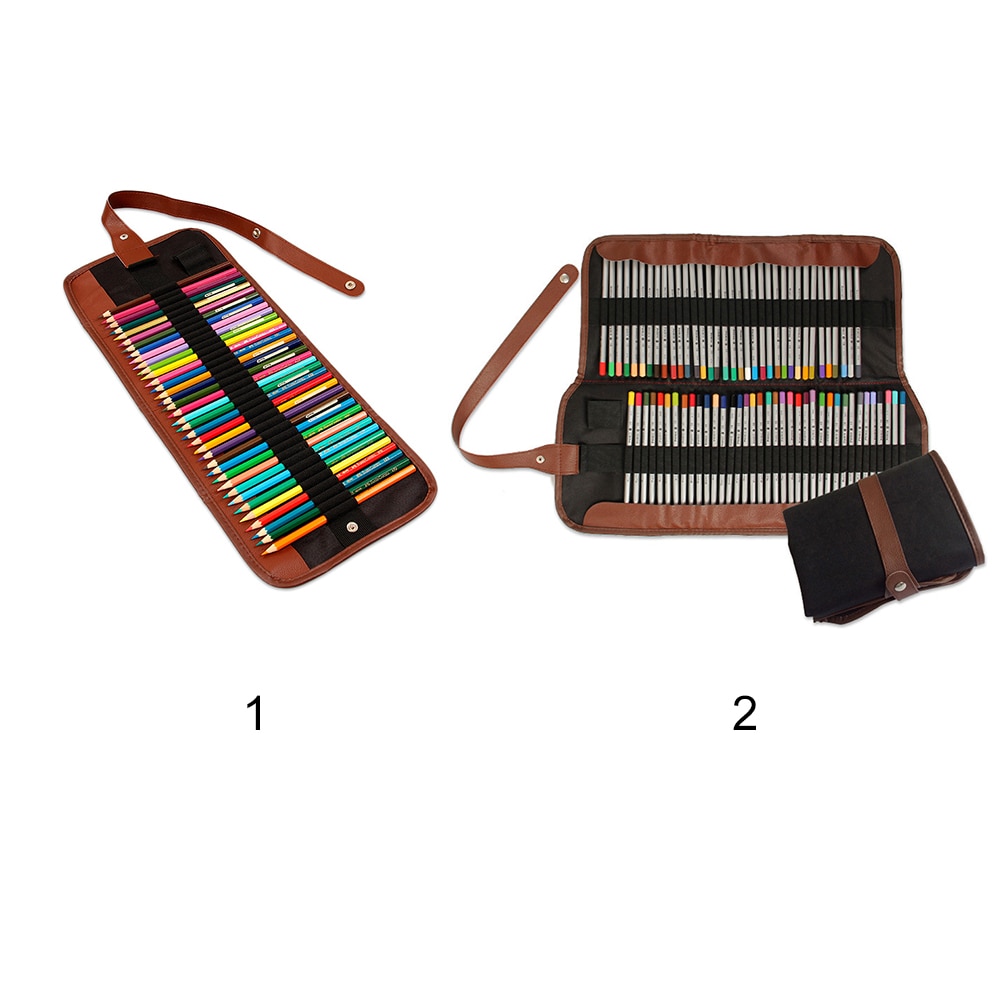 Estuche para guardar lápices, accesorio para pintar, funda de almacenamiento, soporte suave para bolígrafos de lona