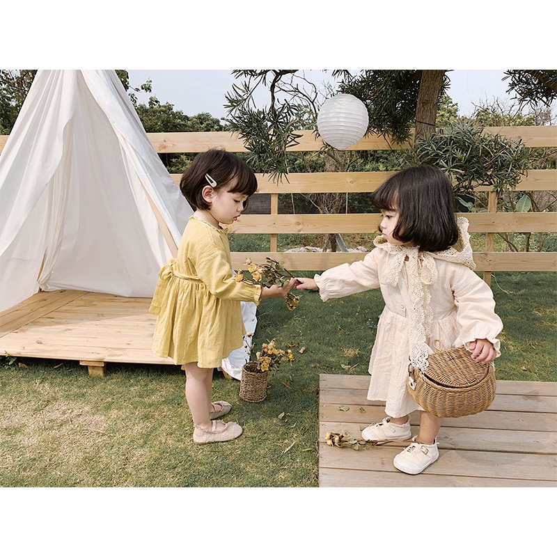 Rattan Bicycle Storage Basket Children Cute Picnic Basket Wicker Straw BackPack Multi-use Girls Kids Summer Beach Shoulder Bag