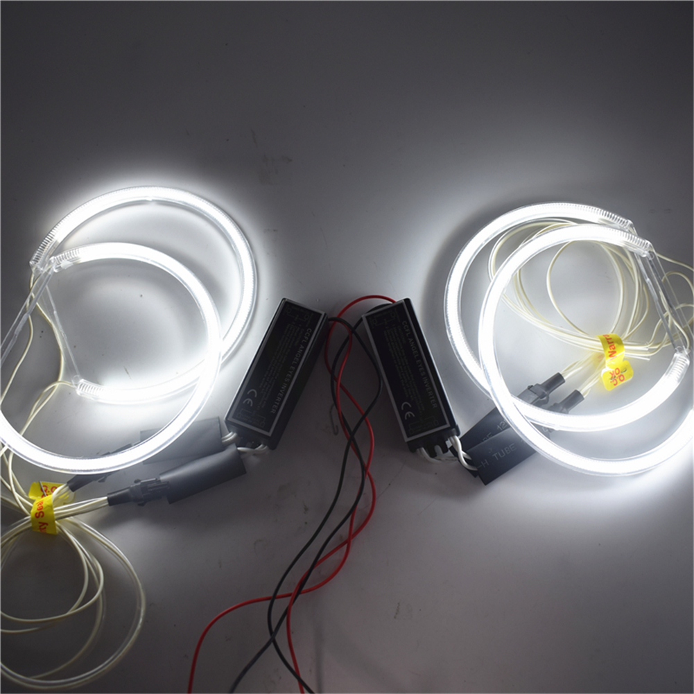 4 stks/set Wit Koplamp Auto Angel Eagle Eyes Verlichting voor BMW E36 3 E38 7 E39 5 E46 3 serie 131mm CCFL Flexibele Buis Koplamp